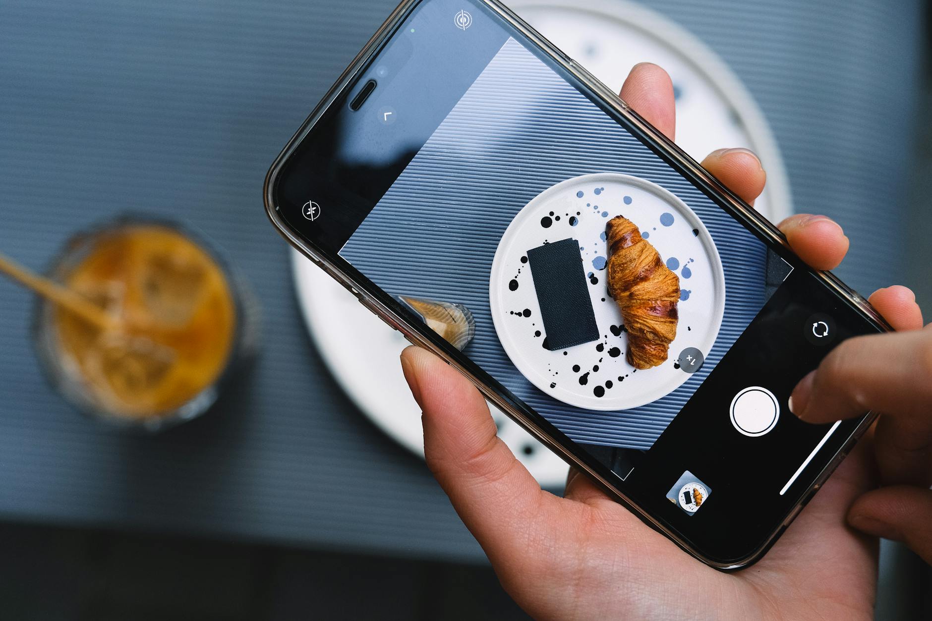 Photos gratuites de aliments, appareil mobile, assiette